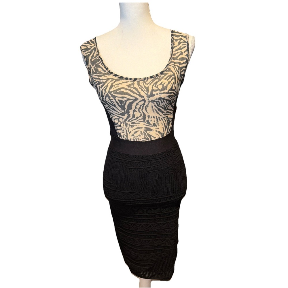 RACHEL ROY Endless Summer Sleeveless Bodycon Black Combo Lace Dress NWT Small